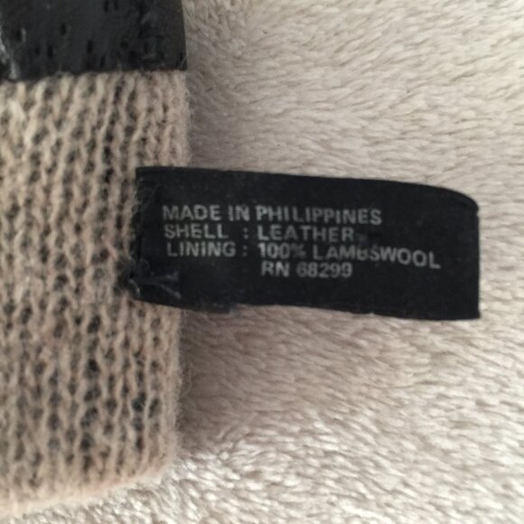 Black leather gloves sz 6.5 - Picture 6 of 9